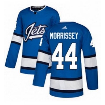 Youth Adidas Winnipeg Jets 44 Josh Morrissey Authentic Blue Alternate NHL Jersey