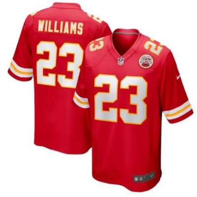 Men's Nike Kansas City Chiefs Joshua Williams #23 Red Stitched NFL Jersey