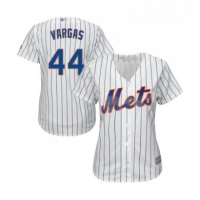 Womens New York Mets 44 Jason Vargas Authentic White Home Cool Base Baseball Jersey