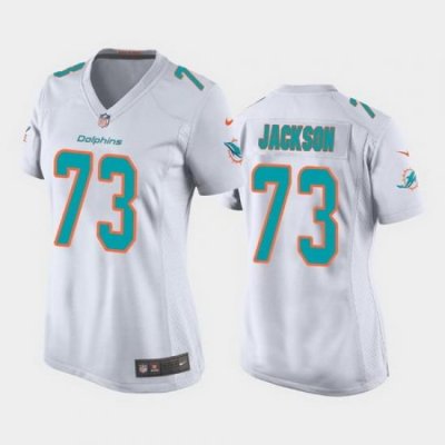 women austin jackson miami dolphins white game jersey