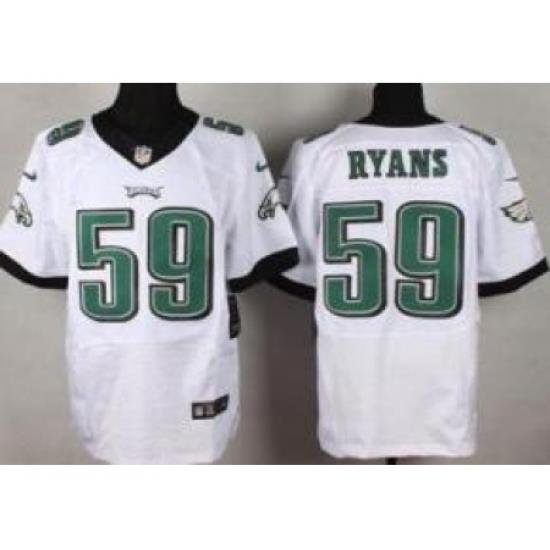 Nike Philadelphia Eagles 59 DeMeco Ryans White Elite NFL Jersey