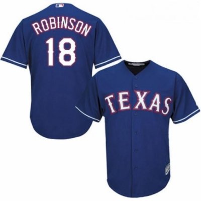 Youth Majestic Texas Rangers 18 Drew Robinson Authentic Red Alternate Cool Base MLB Jersey