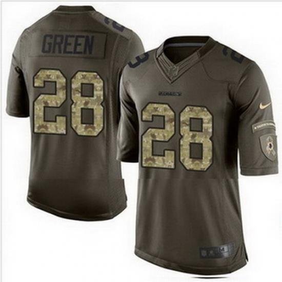 Nike Washington Redskins #28 Darrell Green Green Mens Stitched NFL Limited Salute to Service Jersey