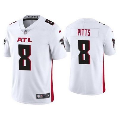 Youth Atlanta Falcons 8 Kyle Pitts White Vapor Untouchable Limited Stitched Jersey