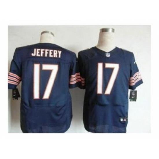 Nike chicago bears 17 Alshon Jeffery blue Elite NFL Jersey