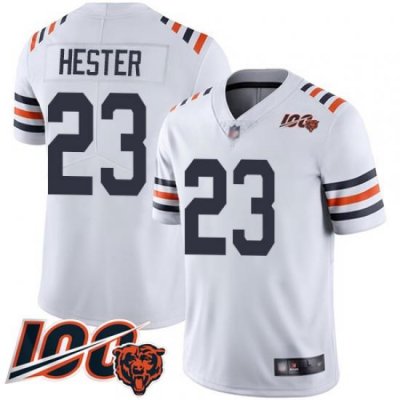 Men Chicago Bears 23 Devin Hester White 100th Season Limited Football Jersey