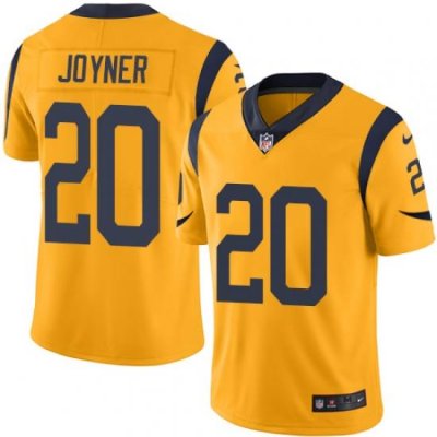 Youth Nike Rams #20 Lamarcus Joyner Gold Stitched NFL Limited Rush Jersey