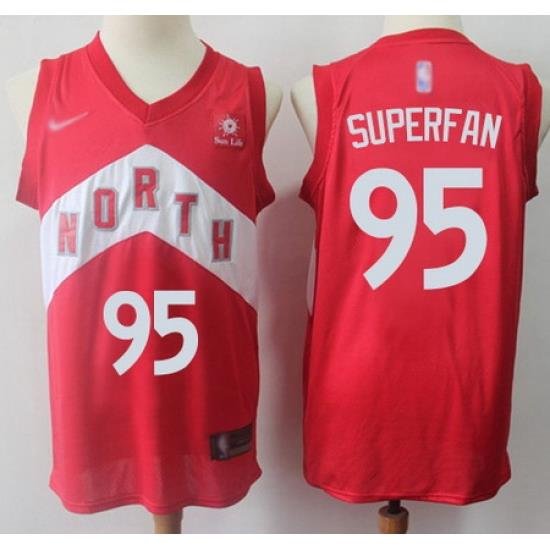 Raptors  2395 Superfan Red Basketball Swingman Earned Edition Jersey