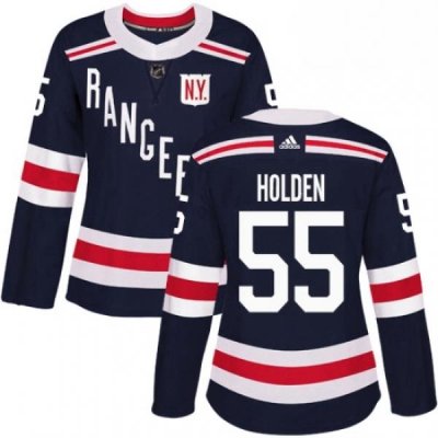 Womens Adidas New York Rangers 55 Nick Holden Authentic Navy Blue 2018 Winter Classic NHL Jersey