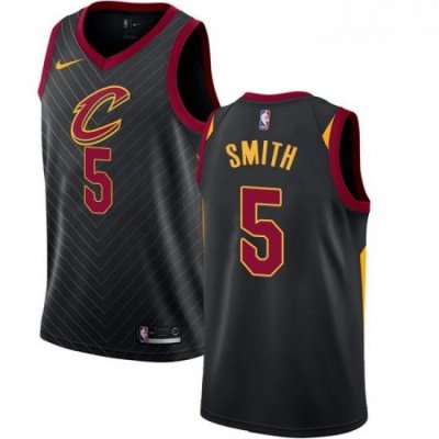 Womens Nike Cleveland Cavaliers 5 JR Smith Swingman Black Alternate NBA Jersey Statement Edition