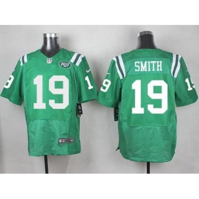 Nike Jets 19 Devin Smith Green Mens Stitched NFL Elite Rush Jersey