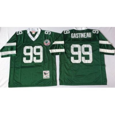 Jets 99 Mark Gastineau Green Throwback Jersey