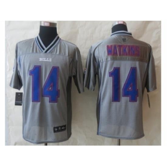 Nike Buffalo Bills 14 Sammy Watkins Grey Elite Vapor NFL Jersey