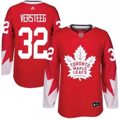 Mens Adidas Toronto Maple Leafs 32 Kris Versteeg Premier Red Alternate NHL Jersey