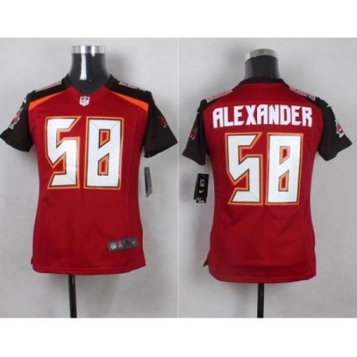 Nike Buccaneers #58 Kwon Alexander Red Team Color Youth Stitched NFL New Elite Jersey