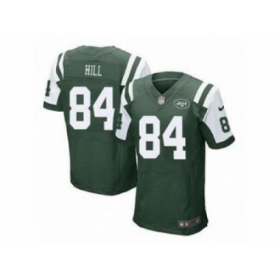 Nike New York Jets 84 Stephen Hill Green Elite NFL Jersey