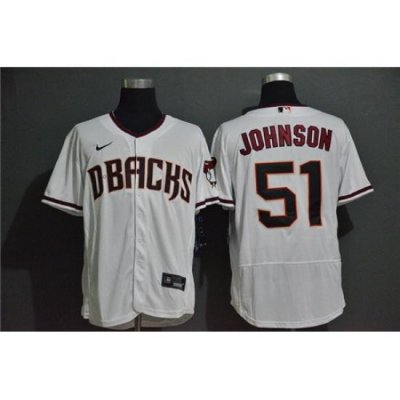 Diamondbacks 51 Randy Johnson White Nike 2020 Flexbase Jersey