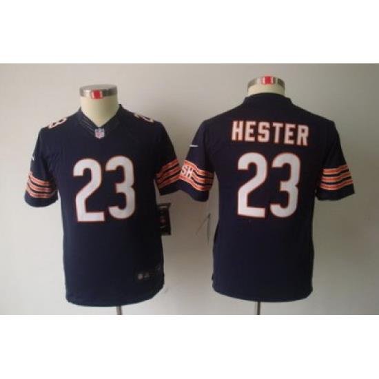 Youth Nike Chicago Bears #23 Devin Hester Blue Color Limited Jerseys