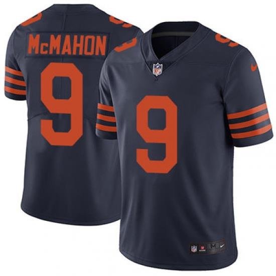 Nike Bears #9 Jim McMahon Navy Blue Alternate Mens Stitched NFL Vapor Untouchable Limited Jersey