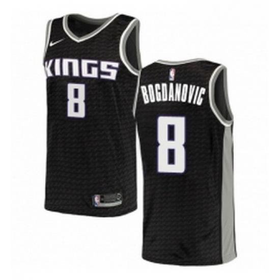 Womens Nike Sacramento Kings 8 Bogdan Bogdanovic Swingman Black NBA Jersey Statement Edition