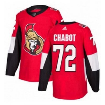 Youth Adidas Ottawa Senators 72 Thomas Chabot Authentic Red Home NHL Jersey