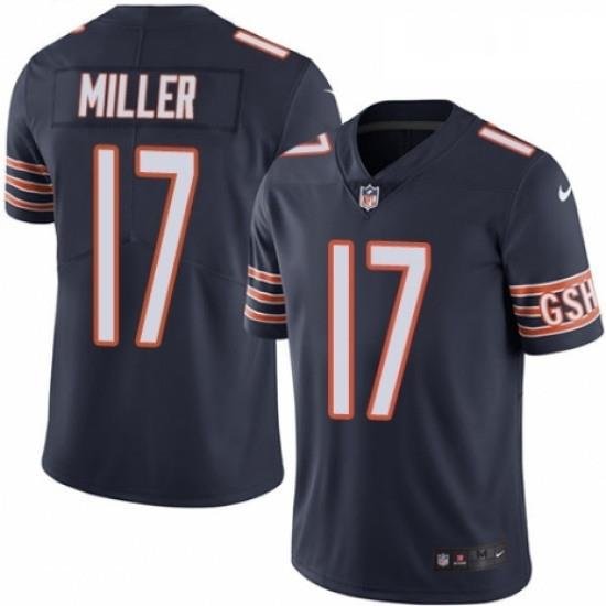 Youth Nike Chicago Bears 17 Anthony Miller Navy Blue Team Color Vapor Untouchable Limited Player NFL Jersey