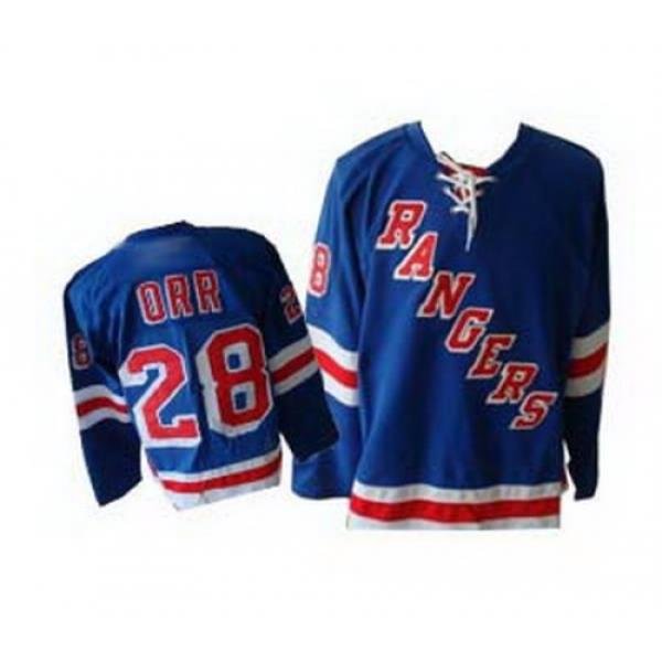 New York Rangers 28 Orr blue Jerseys