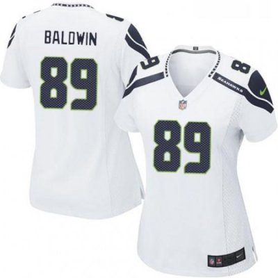 Womens Nike Seattle SeahaWks 89 Doug BaldWin Game White NFL Jersey