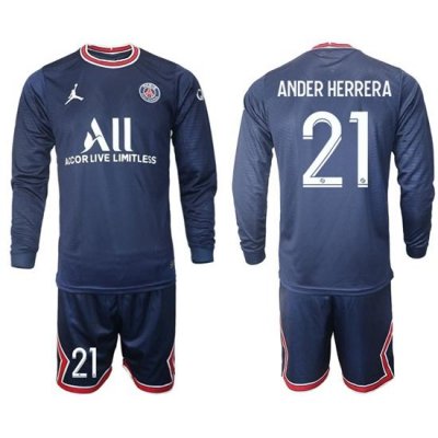 Men Paris Saint Germain Long Sleeve Soccer Jerseys 549