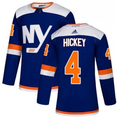 Mens Adidas New York Islanders 4 Thomas Hickey Premier Blue Alternate NHL Jersey