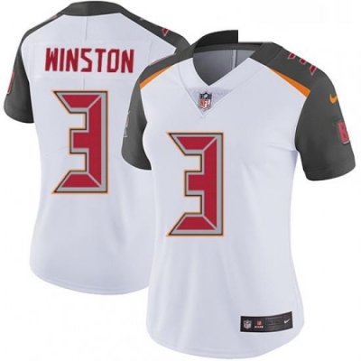 Womens Nike Tampa Bay Buccaneers 3 Jameis Winston Elite White NFL Jersey