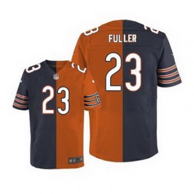 Nike Bears #23 Kyle Fuller Navy Blue Orange Mens Stitched NFL Elite Split Jersey