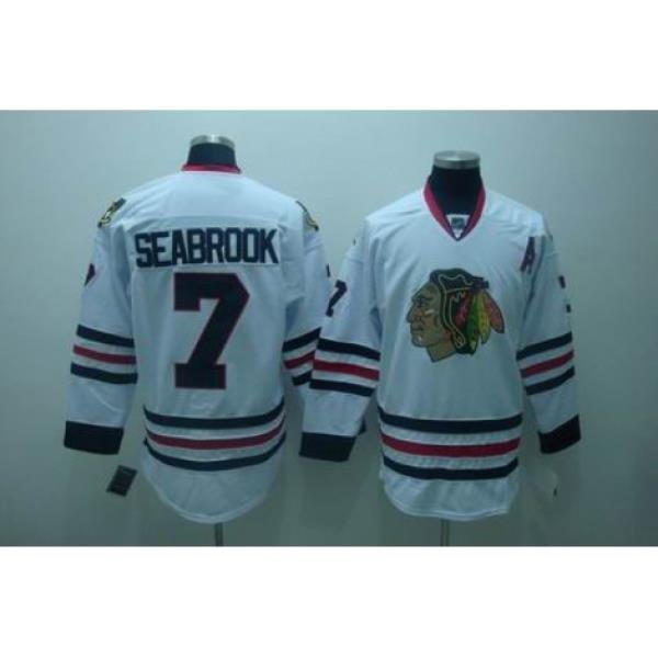 Chicago Blackhawks #7 Brent Seabrook white Jerseys