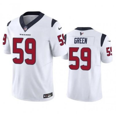 Men Houston Texans 59 Kenyon Green White 2023 F U S E Vapor Untouchable Stitched Football Jersey