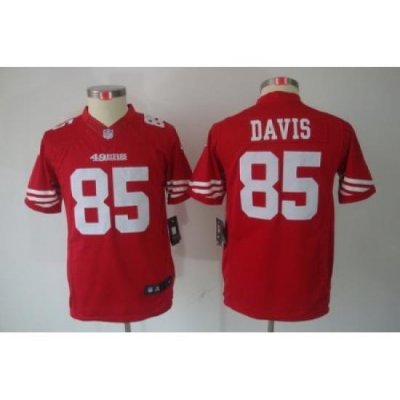 Youth Nike San Francisco 49ers #85 Vernon Davis Red Limited Jerseys