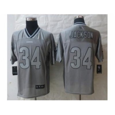 Nike Oakland Raiders 34 Bo.Jackson Grey Elite Vapor NFL Jersey