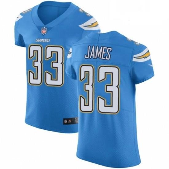 Men Nike Los Angeles Chargers 33 Derwin James Electric Blue Alternate Vapor Untouchable Elite Player NFL Jersey