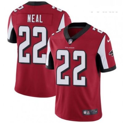 Youth Nike Atlanta Falcons 22 Keanu Neal Red Team Color Vapor Untouchable Limited Player NFL Jersey