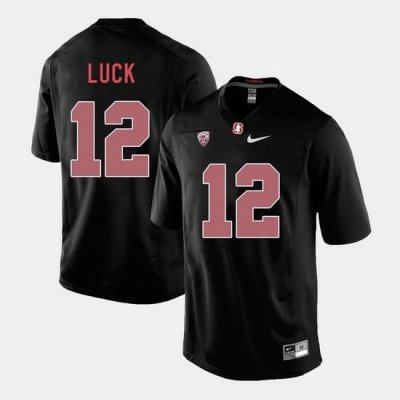 Men Stanford Cardinal Andrew Luck College Football Black Jersey