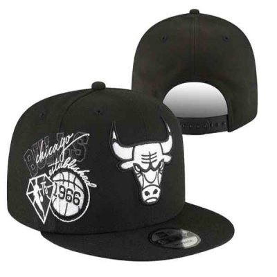 Chicago Bulls Stitched Snapback 75th Anniversary Hats 068