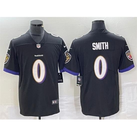 Men Baltimore Ravens 0 Roquan Smith Black Vapor Untouchable Limited Football Jersey