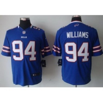 Nike Buffalo Bills 94 Williams Blue Limited NFL Jersey