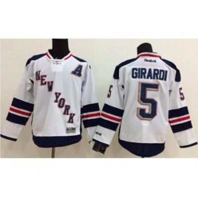 New York Rangers #5 Dan Girardi White 2014 Stadium Series Stitched NHL Jersey