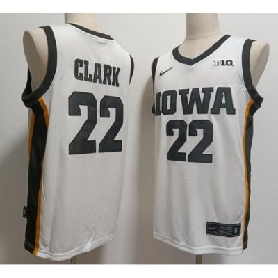 Men Iowa Hawkeyes Caitlin Clark #22 White Stitched Correct Model NCAA Jersey