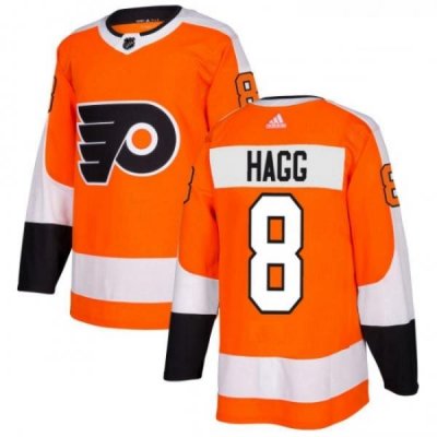 Youth Adidas Philadelphia Flyers 8 Robert Hagg Premier Orange Home NHL Jersey