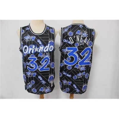 Magic 32 Shaquille O 27Neal Black Tear Up Pack Hardwood Classics Swingman Jersey