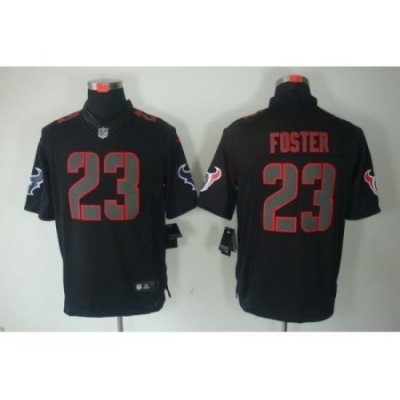 Nike Houston Texans 23 Arian Foster Black Limited Impact NFL Jersey