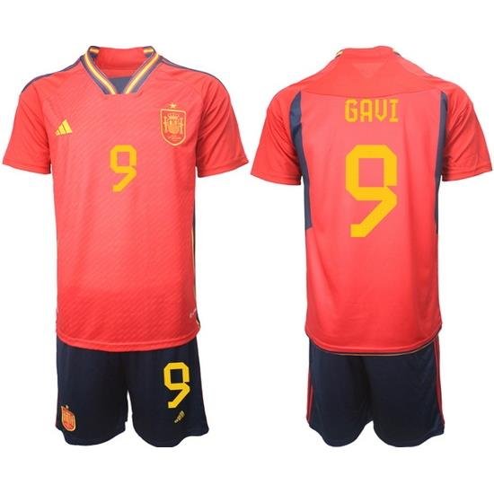 Men FIFA 2022 Spain Soccer Jersey 012