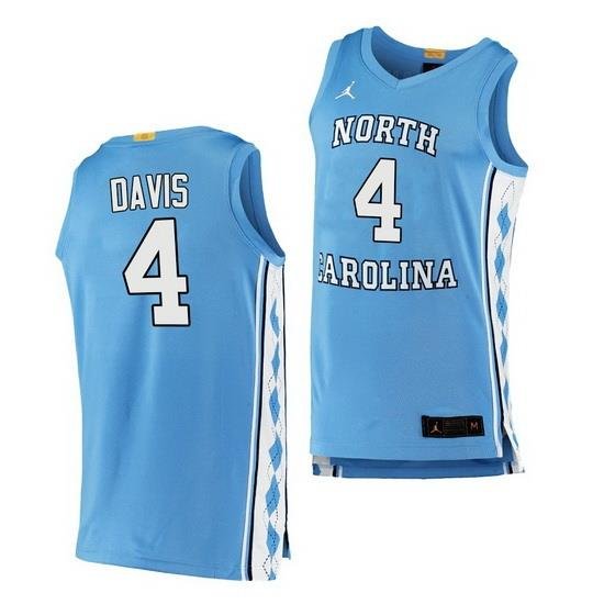 North Carolina Tar Heels R.J. Davis Blue Authentic Jersey