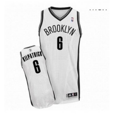 Mens Adidas Brooklyn Nets 6 Sean Kilpatrick Authentic White Home NBA Jersey